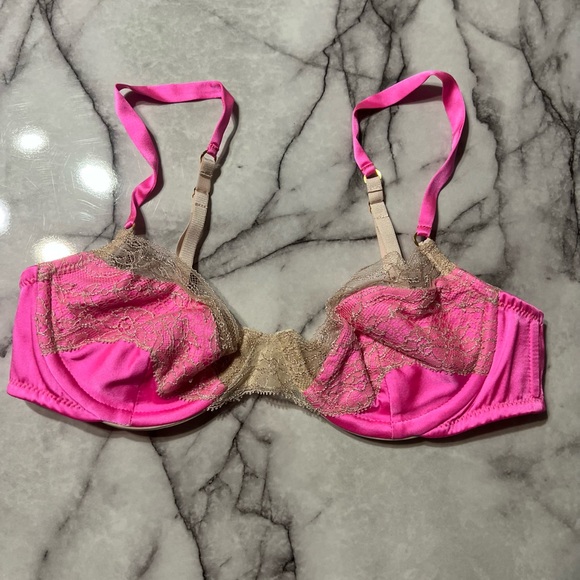 KIKI DE MONTPARNASSE Hot Pink Bra - Picture 1 of 7